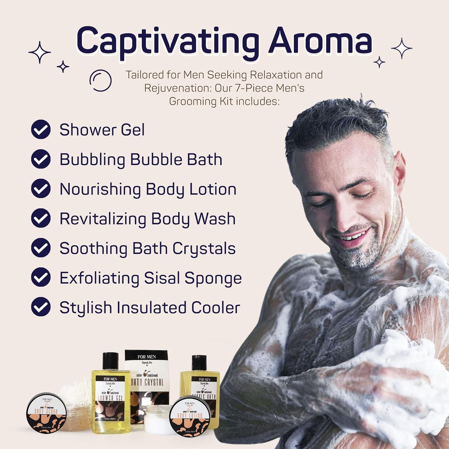 Luxury Sandalwood Spa Set – Complete Skincare Kit for Cleansing, Moisturizing & Rejuvenation