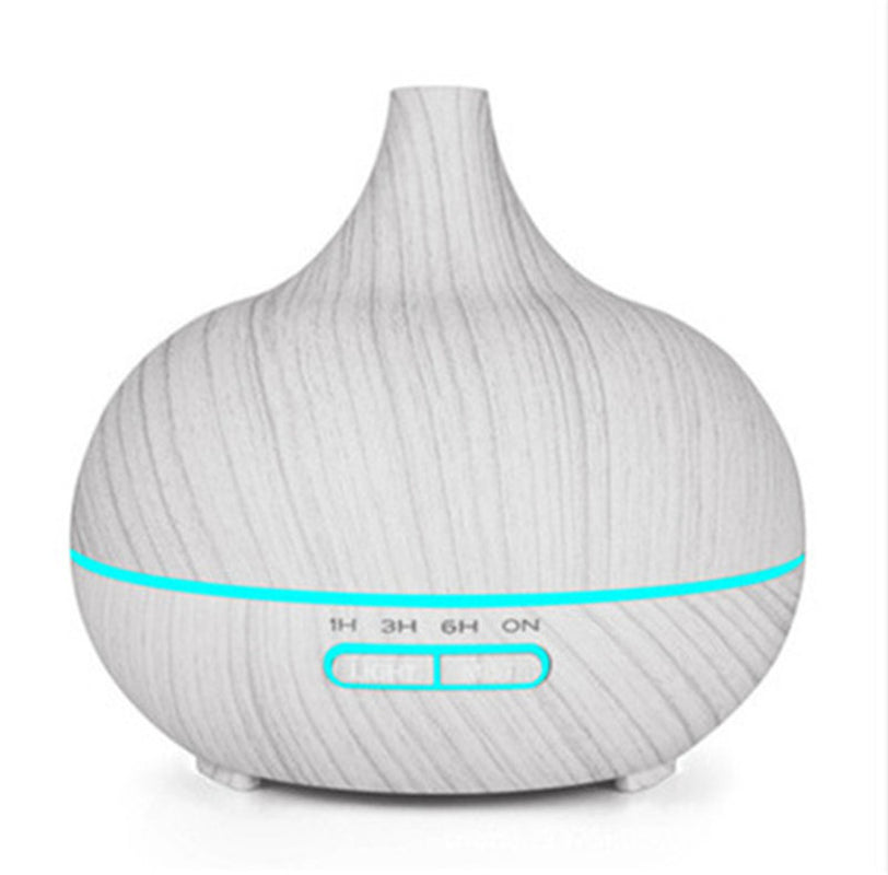 Modern Wood Grain Aromatherapy Lamp with Remote Control – Relaxing Light & Fragrance