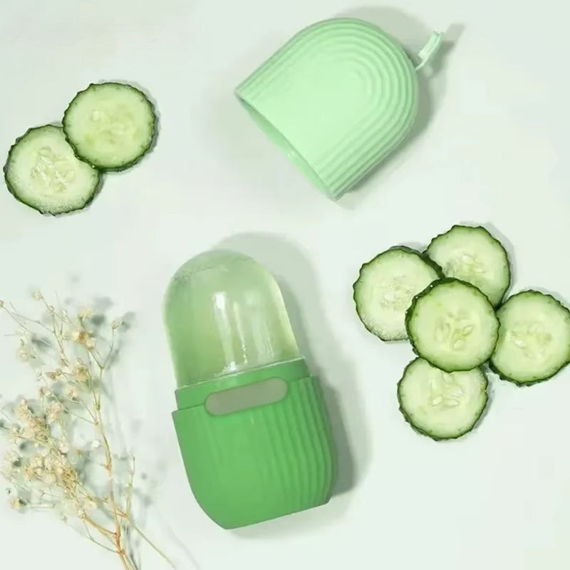 Reusable Silicone Ice Roller – Facial Massage and Pore-Tightening Care Tool