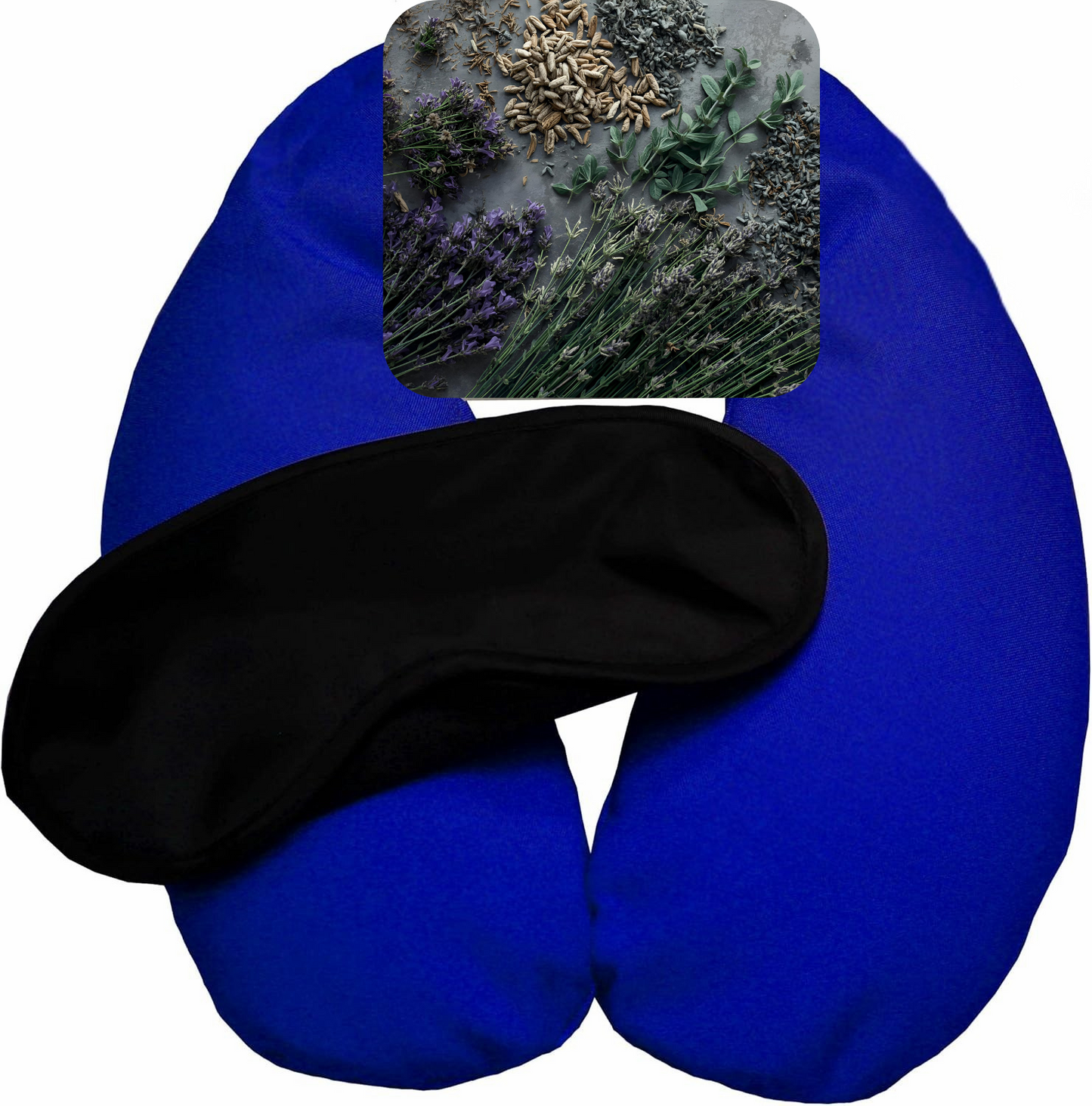 Herbal Neck Wrap – Hot & Cold Comfort Pillow with Aromatherapy and Sleep Mask