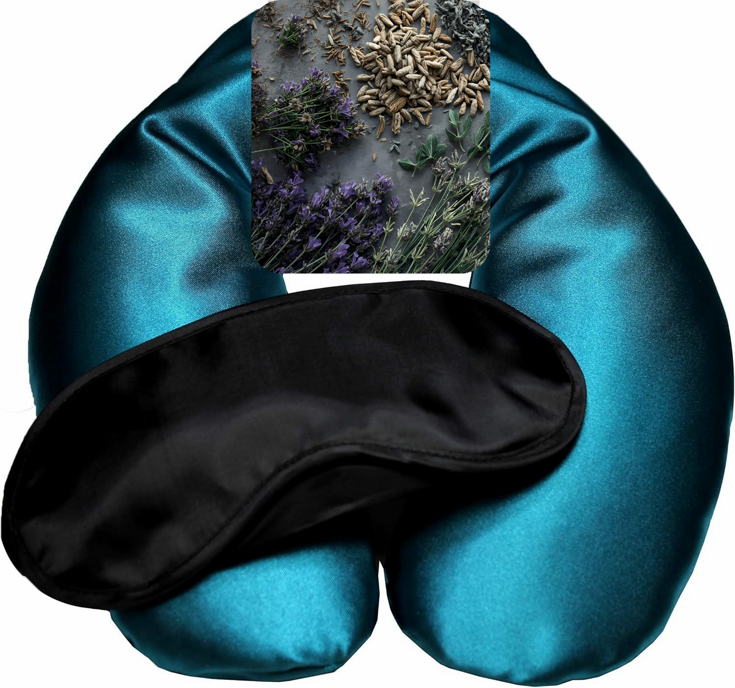 Herbal Neck Wrap – Hot & Cold Comfort Pillow with Aromatherapy and Sleep Mask