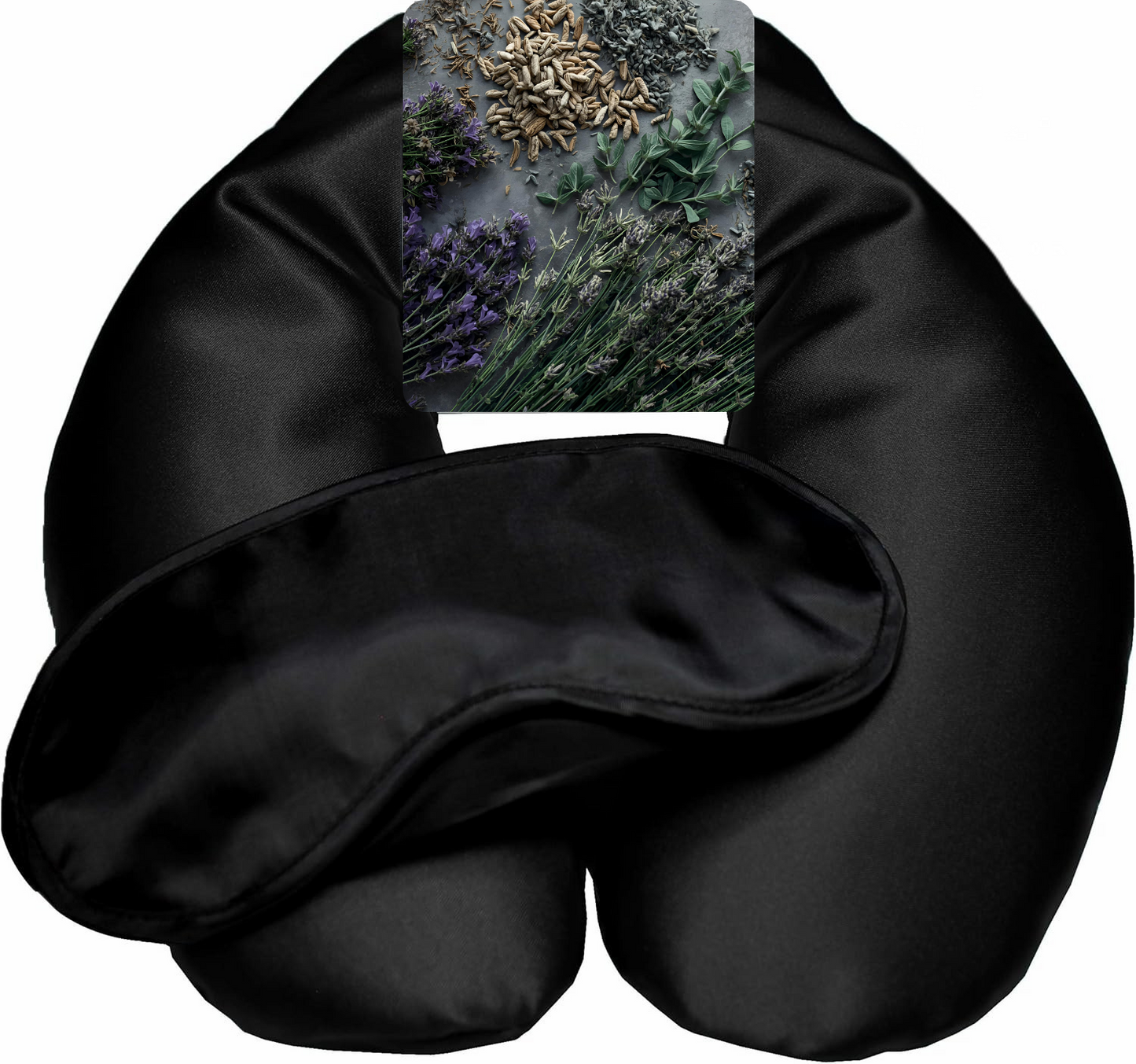 Herbal Neck Wrap – Hot & Cold Comfort Pillow with Aromatherapy and Sleep Mask