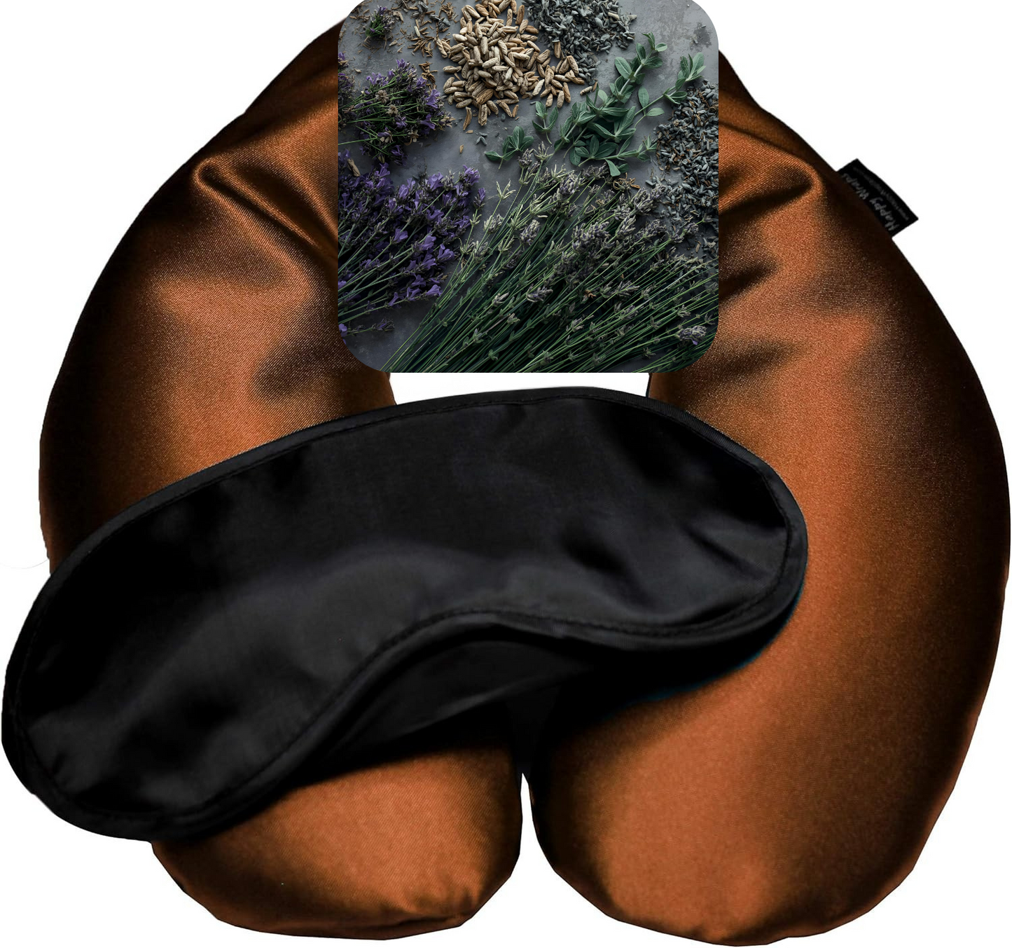 Herbal Neck Wrap – Hot & Cold Comfort Pillow with Aromatherapy and Sleep Mask