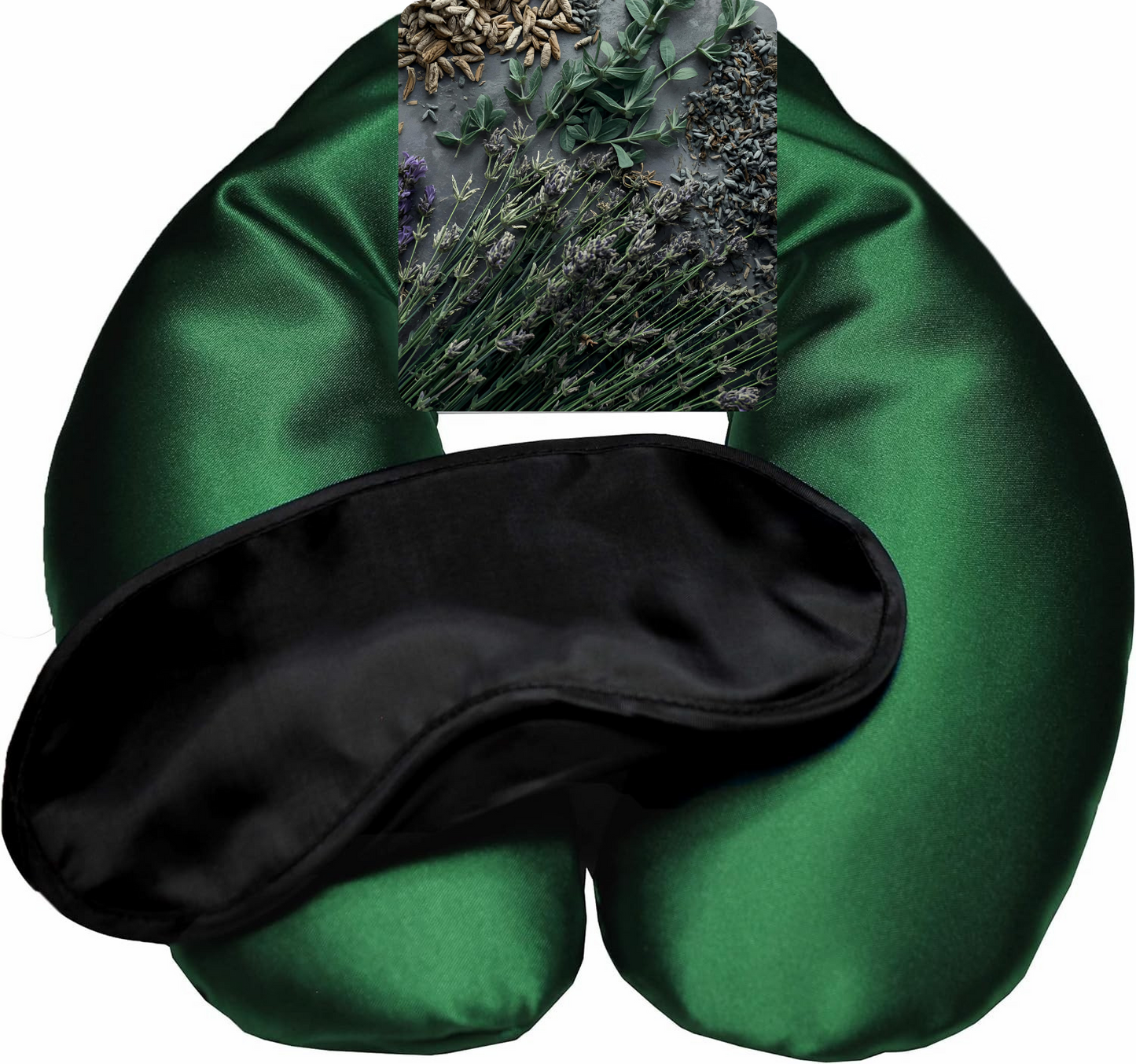 Herbal Neck Wrap – Hot & Cold Comfort Pillow with Aromatherapy and Sleep Mask