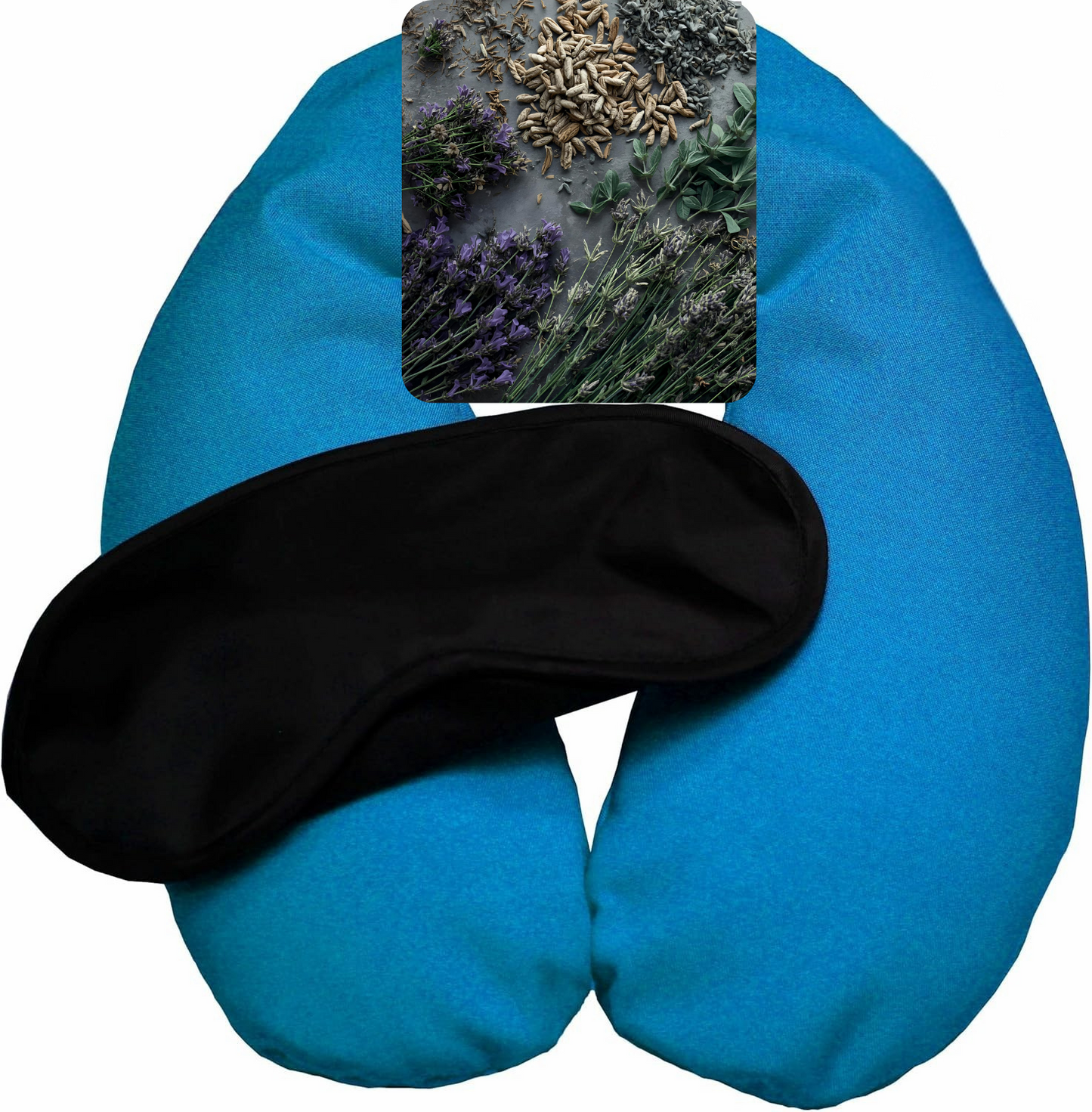 Herbal Neck Wrap – Hot & Cold Comfort Pillow with Aromatherapy and Sleep Mask