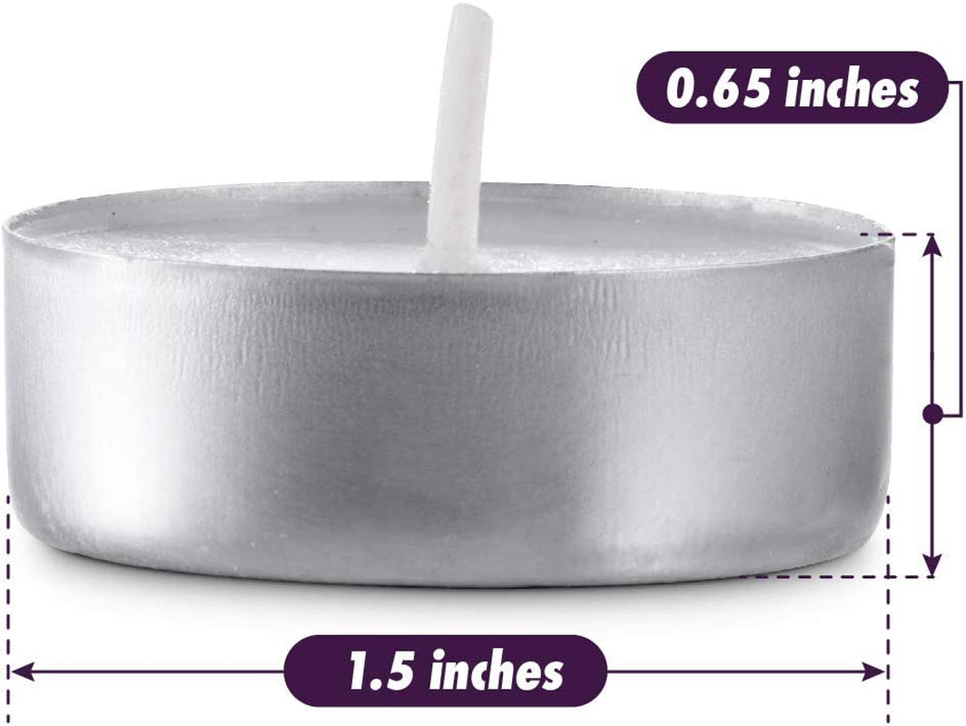 Bulk Unscented Tea Lights – Dripless, Smokeless Candles for Home or Events