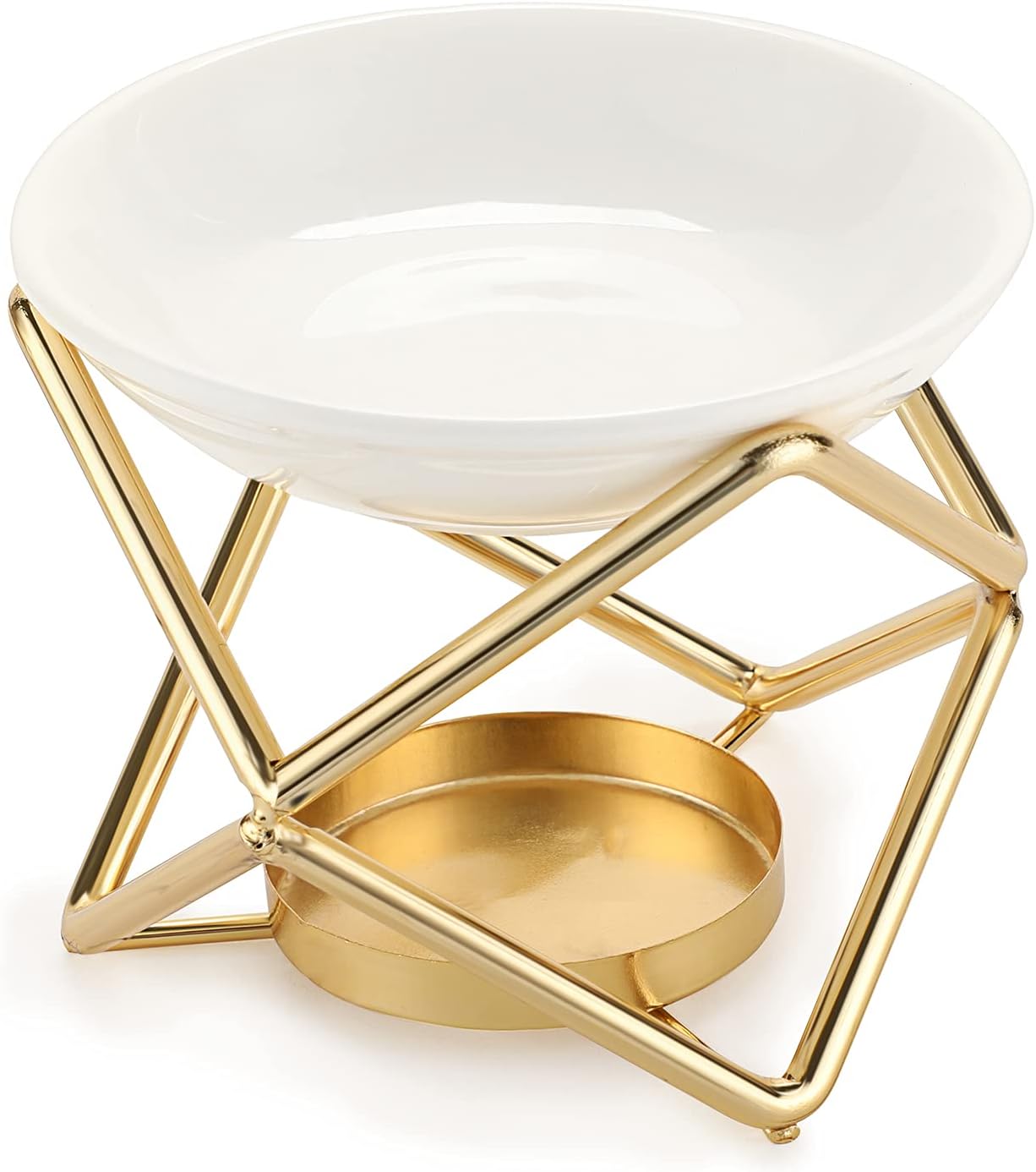 Stylish metal burner for wax melts and essential oils, perfect for home or bedroom ambiance