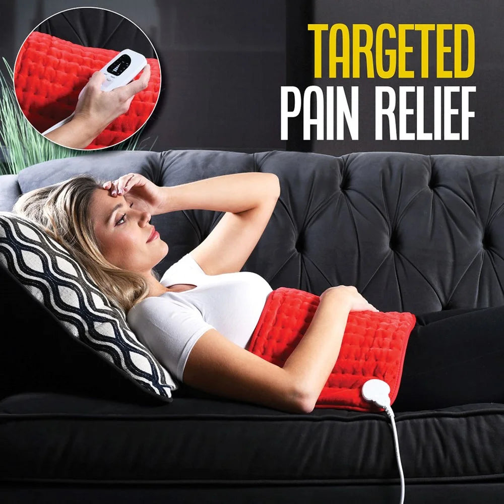 Large Electric Heating Pad – 12"x24" for Back & Cramps Relief
