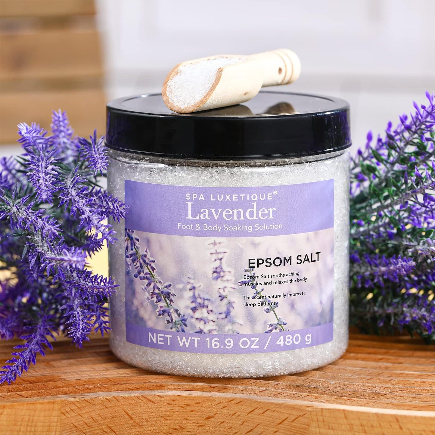 Epsom Bath Salts – Relaxing Soak & Gift Set, 3.17 lbs.