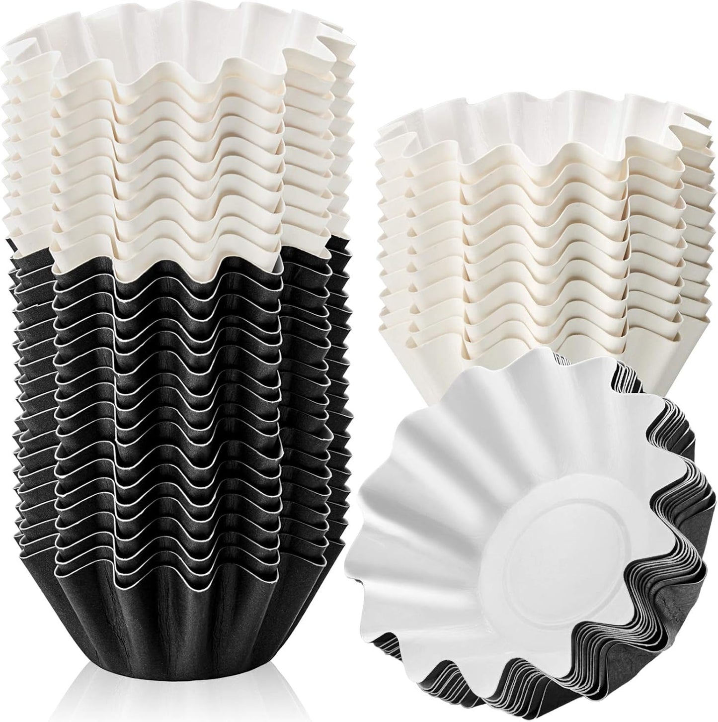 Reusable wax melt liners for mess-free melting of scented candles and wax tarts. Includes 25 cups.