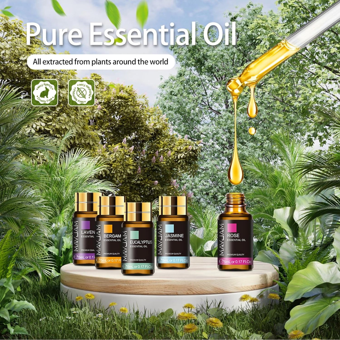 MAYJAM 20-Piece Essential Oil Set – 5ML Each