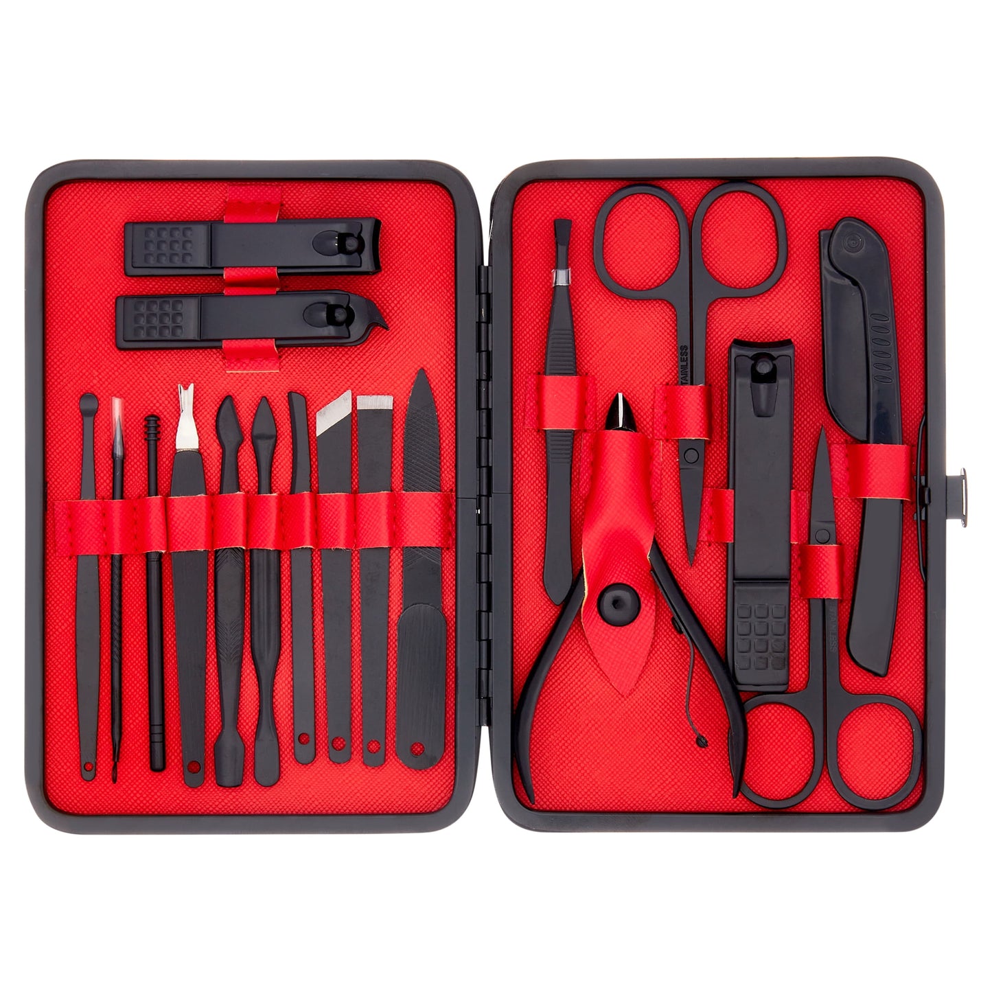 18-in-1 Professional Manicure & Pedicure Kit with Travel Case – Complete Nail Grooming Tools