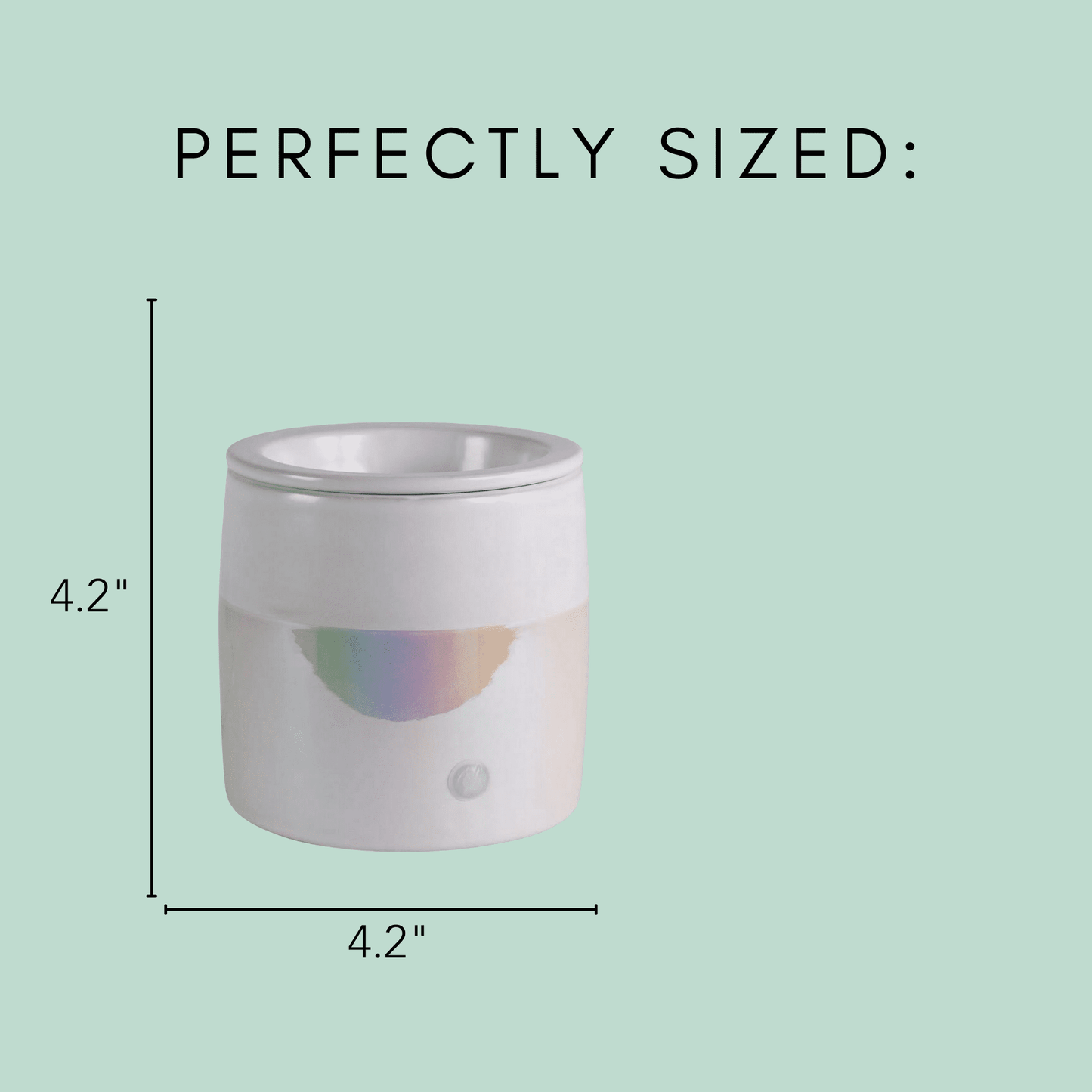 Full Size Iridescent Wax Melt Warmer – Elegant Home Fragrance