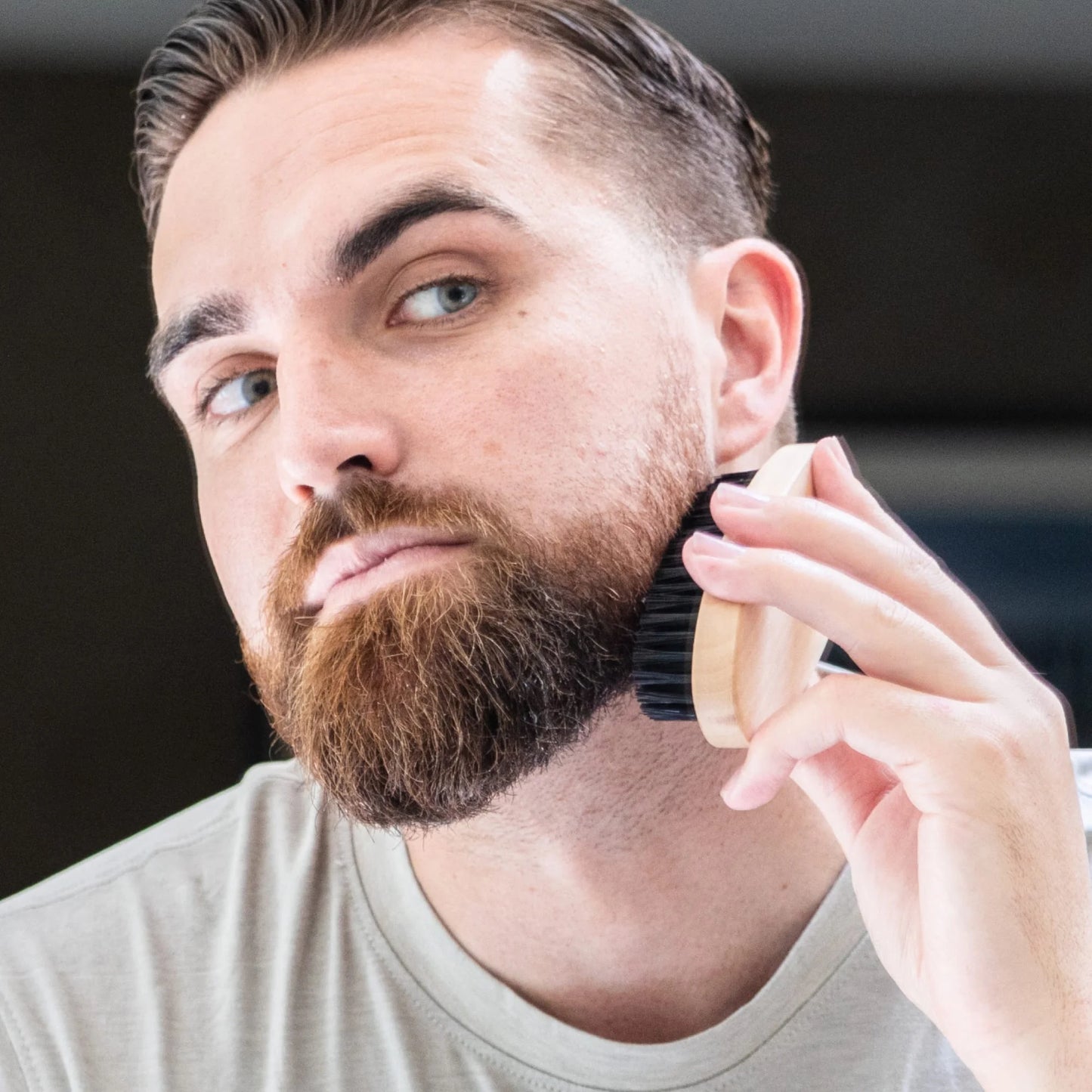 Vegan Bristle Beard Brush – Gentle, Cruelty-Free Grooming