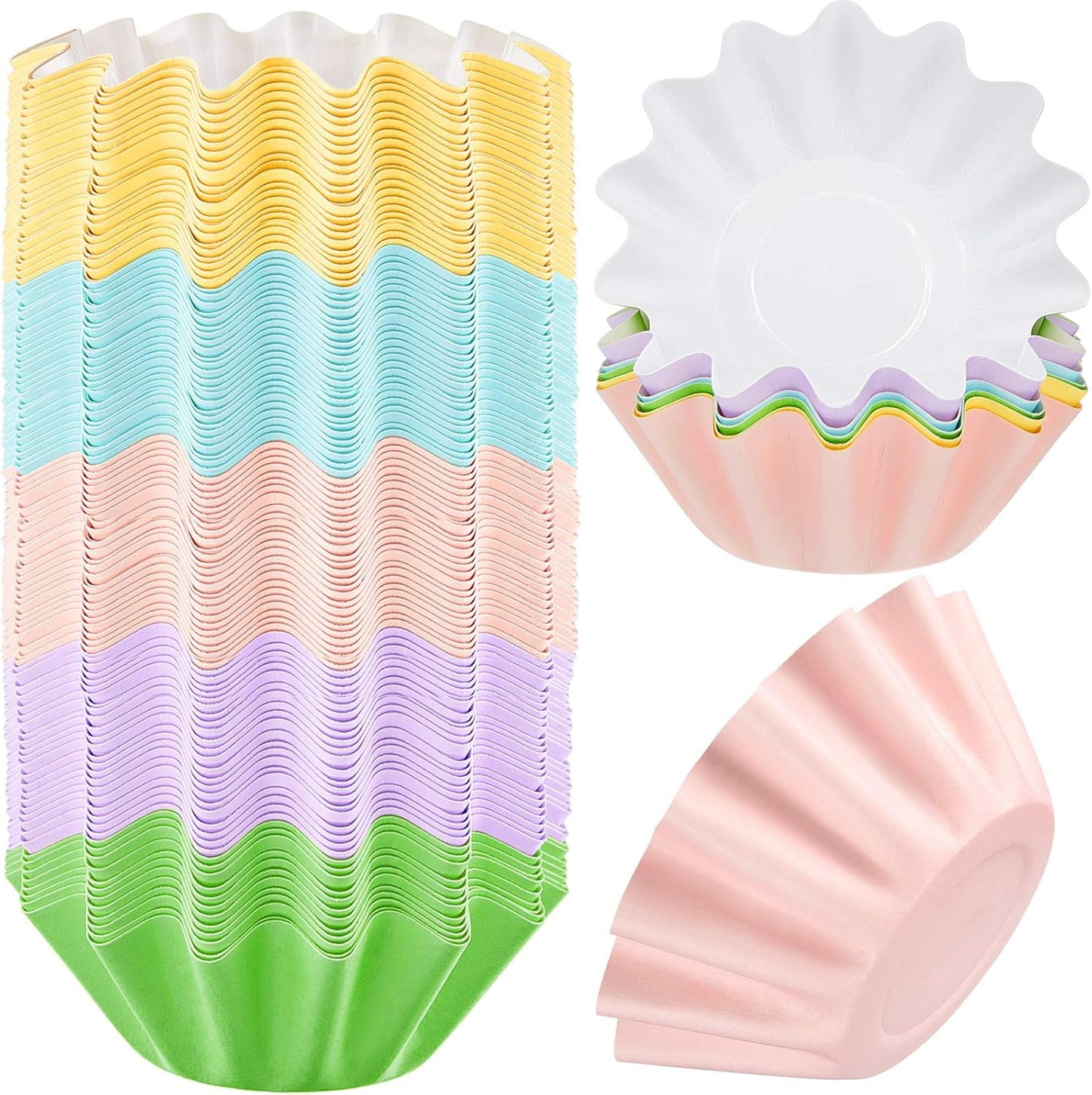 Reusable wax melt liners for mess-free melting of scented candles and wax tarts. Includes 25 cups.