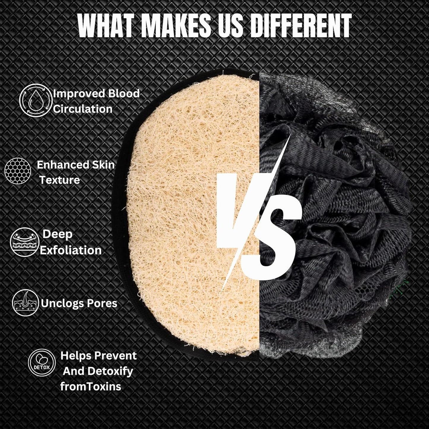 Eco-Friendly Shower Loofah – Durable Exfoliating Body Scrubber & Towel Pad