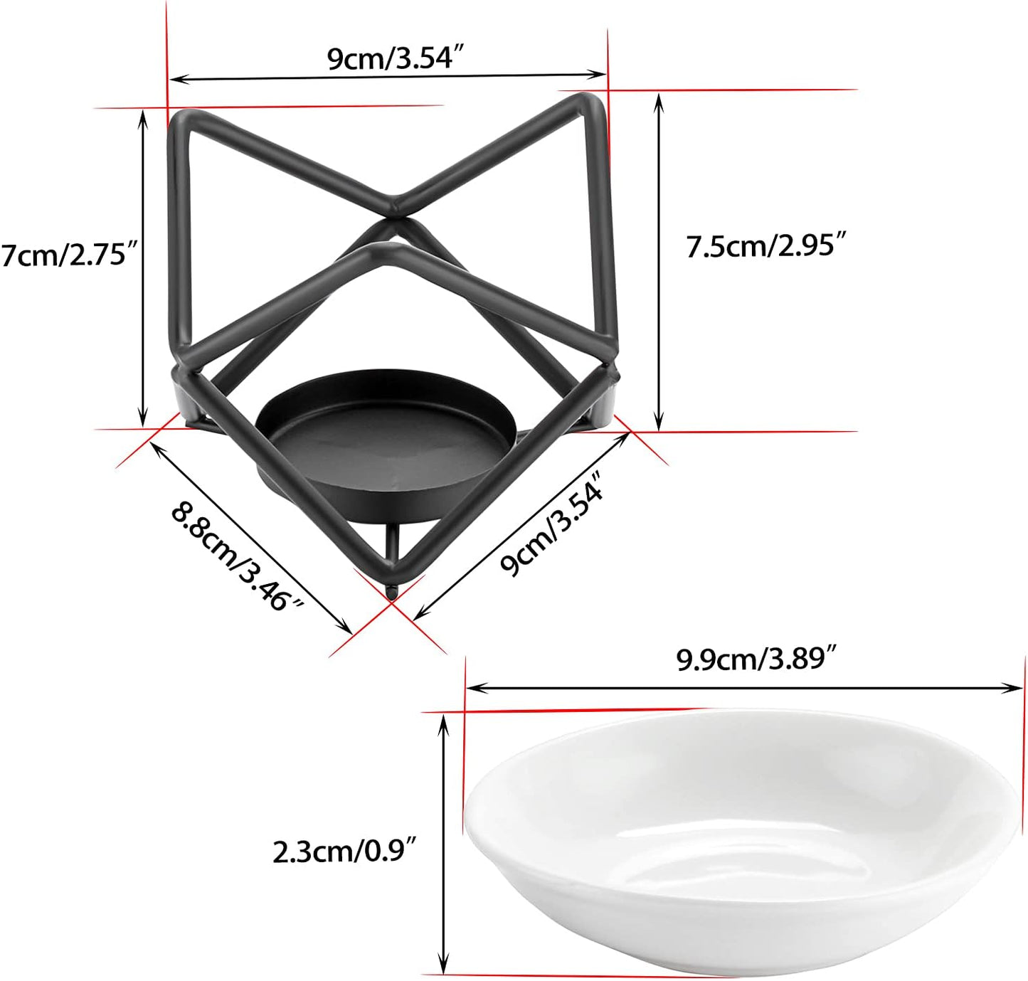 Stylish metal burner for wax melts and essential oils, perfect for home or bedroom ambiance