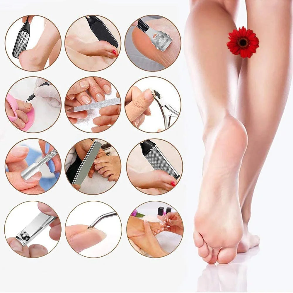Rechargeable Electric Foot File – Waterproof Callus Remover with 3 Rollers & LCD Display for Smooth, Healthy Feet