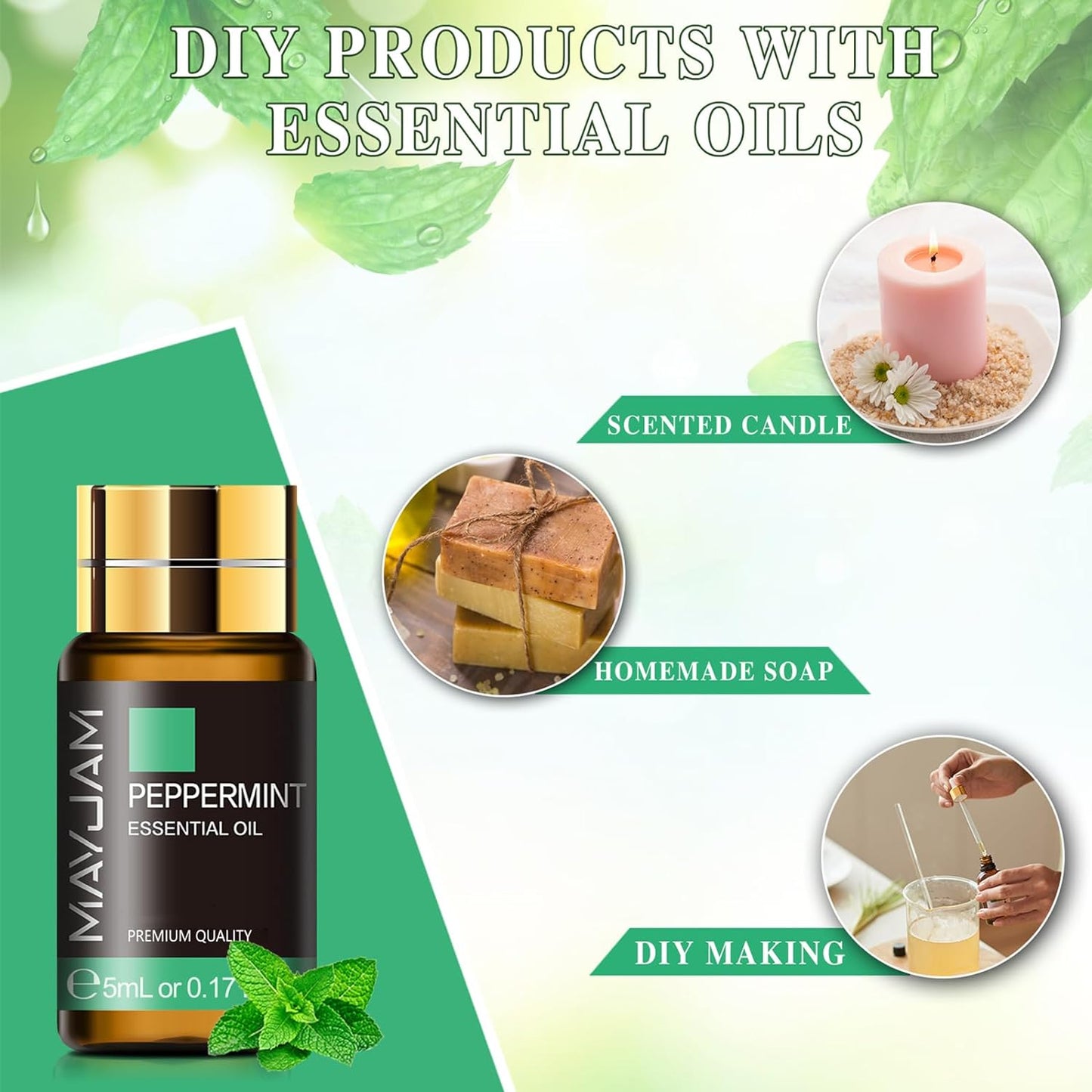 MAYJAM 20-Piece Essential Oil Set – 5ML Each
