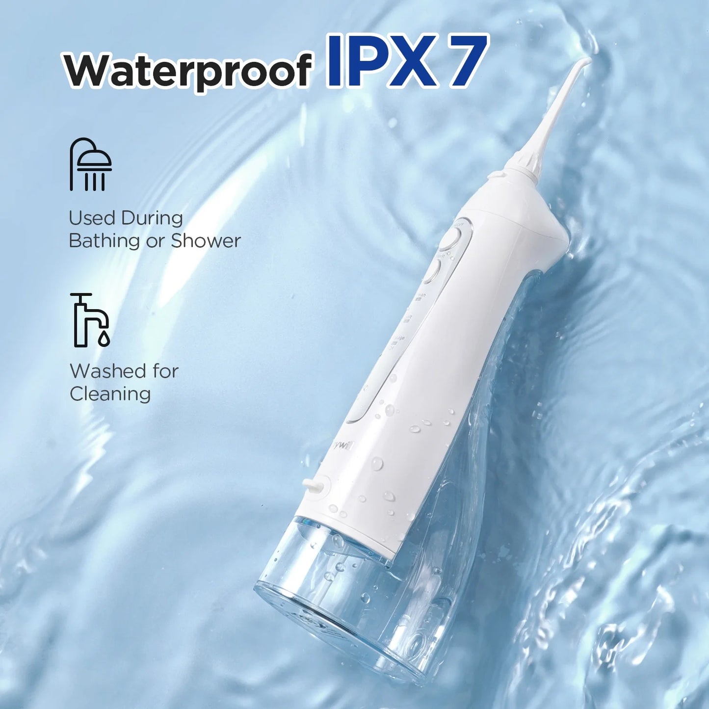 All-in-One Toothbrush & Flosser – Cordless 300ML Tank, 5 Modes, 4 Brush Heads