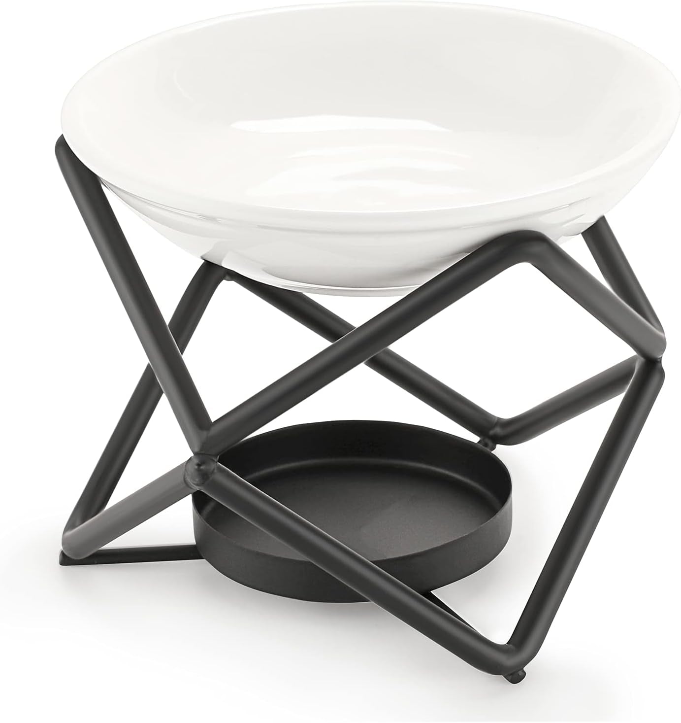 Stylish metal burner for wax melts and essential oils, perfect for home or bedroom ambiance