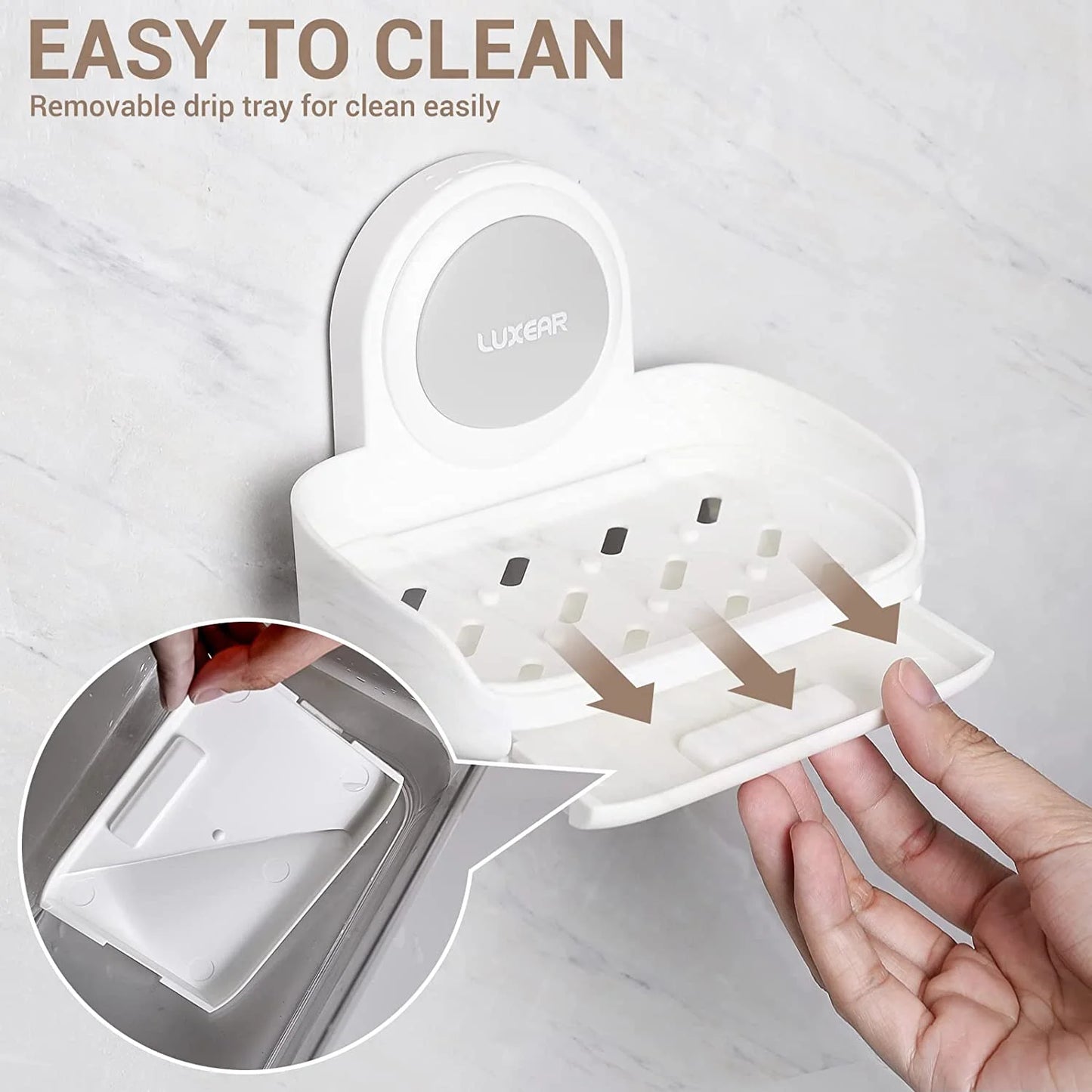4-Pack Suction Cup Shower Caddy Set – Shelf, Soap Dish, and Hooks Organizer