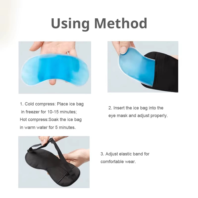 Light Blocking Eye Mask – Warm or Cool Gel for Relaxation and Sleep