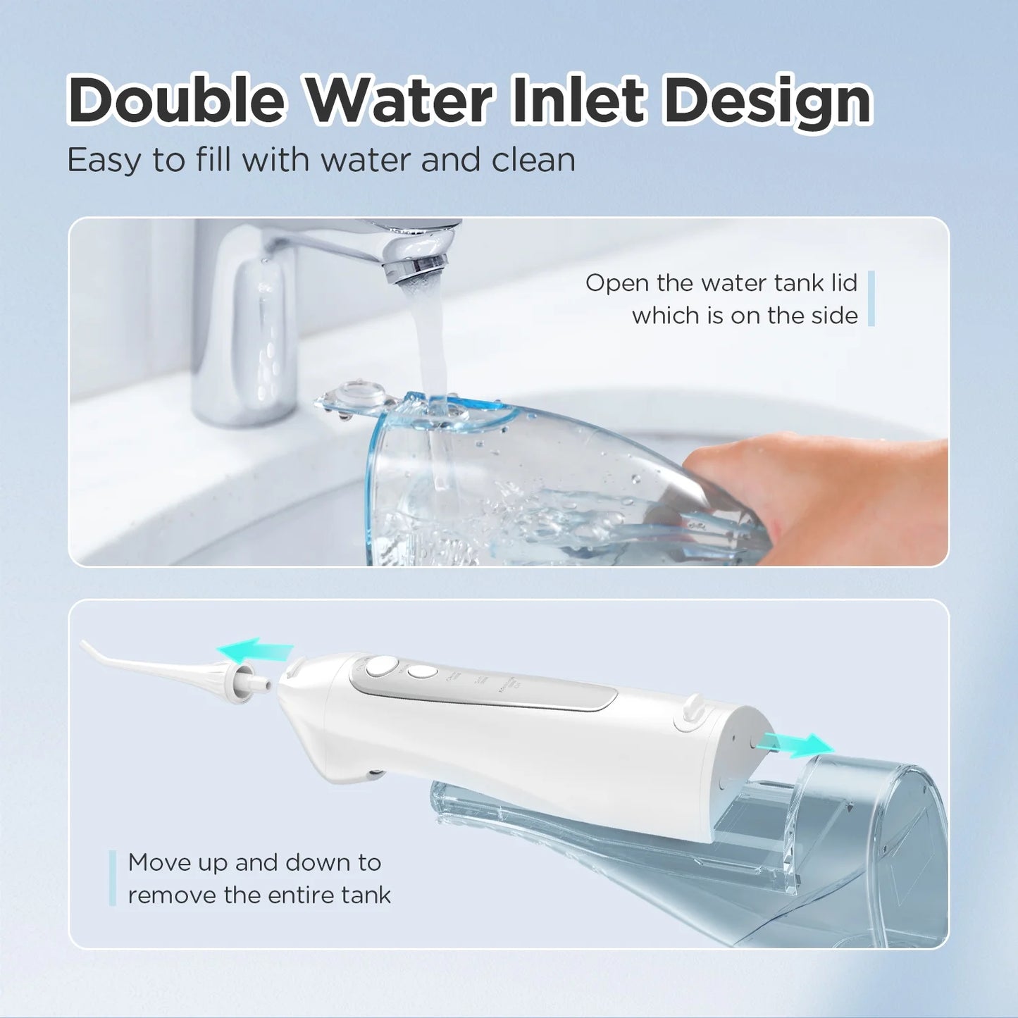 All-in-One Toothbrush & Flosser – Cordless 300ML Tank, 5 Modes, 4 Brush Heads