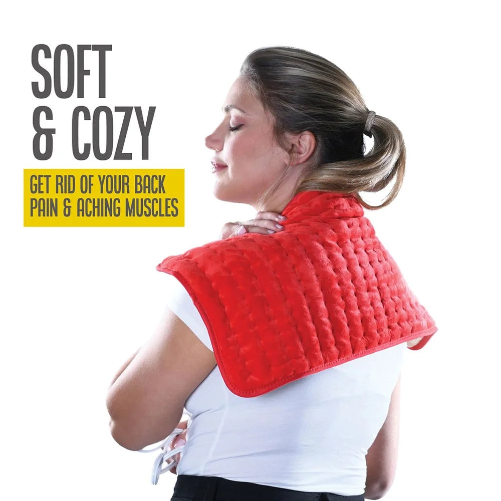 Large Electric Heating Pad – 12"x24" for Back & Cramps Relief