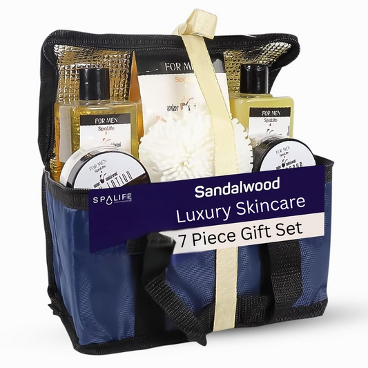 Luxury Sandalwood Spa Set – Complete Skincare Kit for Cleansing, Moisturizing & Rejuvenation