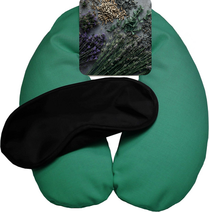Herbal Neck Wrap – Hot & Cold Comfort Pillow with Aromatherapy and Sleep Mask