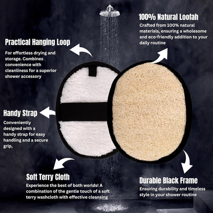 Eco-Friendly Shower Loofah – Durable Exfoliating Body Scrubber & Towel Pad