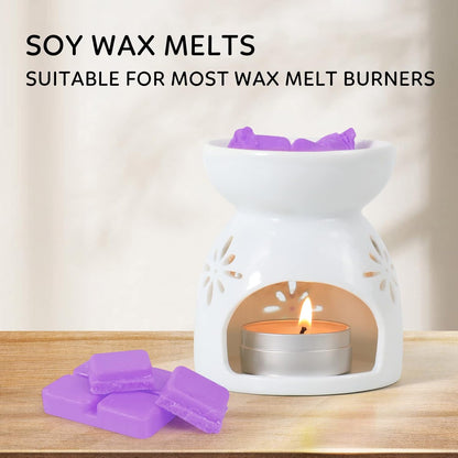 Scented Wax Melts Cubes – Rose, Lavender, Jasmine & Cherry – 4 Pack Long Lasting Fragrance