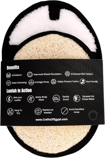 Eco-Friendly Shower Loofah – Durable Exfoliating Body Scrubber & Towel Pad