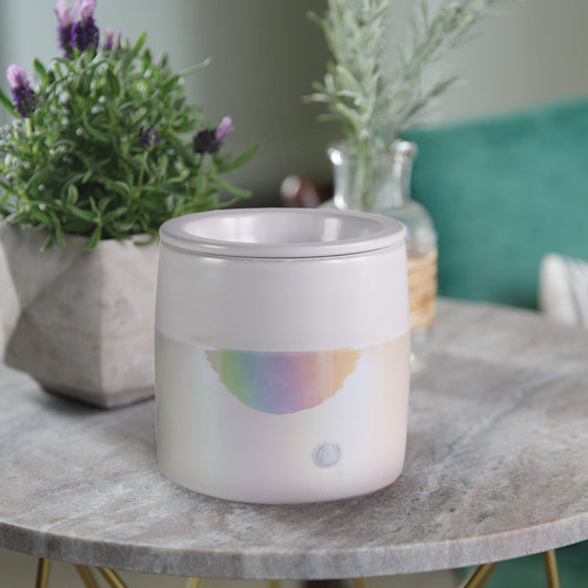 Full Size Iridescent Wax Melt Warmer – Elegant Home Fragrance