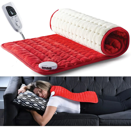 Large Electric Heating Pad – 12"x24" for Back & Cramps Relief