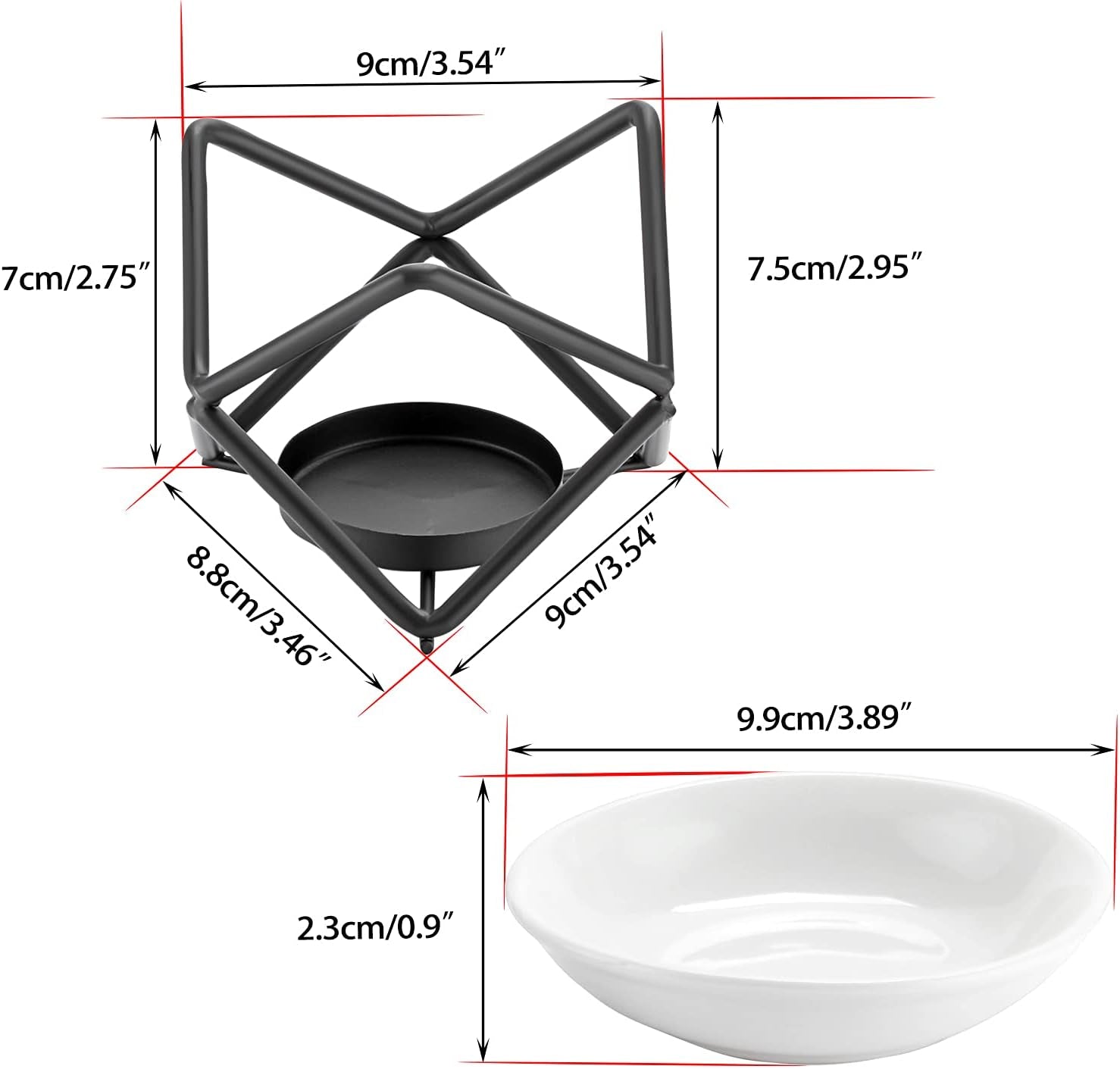 Stylish metal burner for wax melts and essential oils, perfect for home or bedroom ambiance