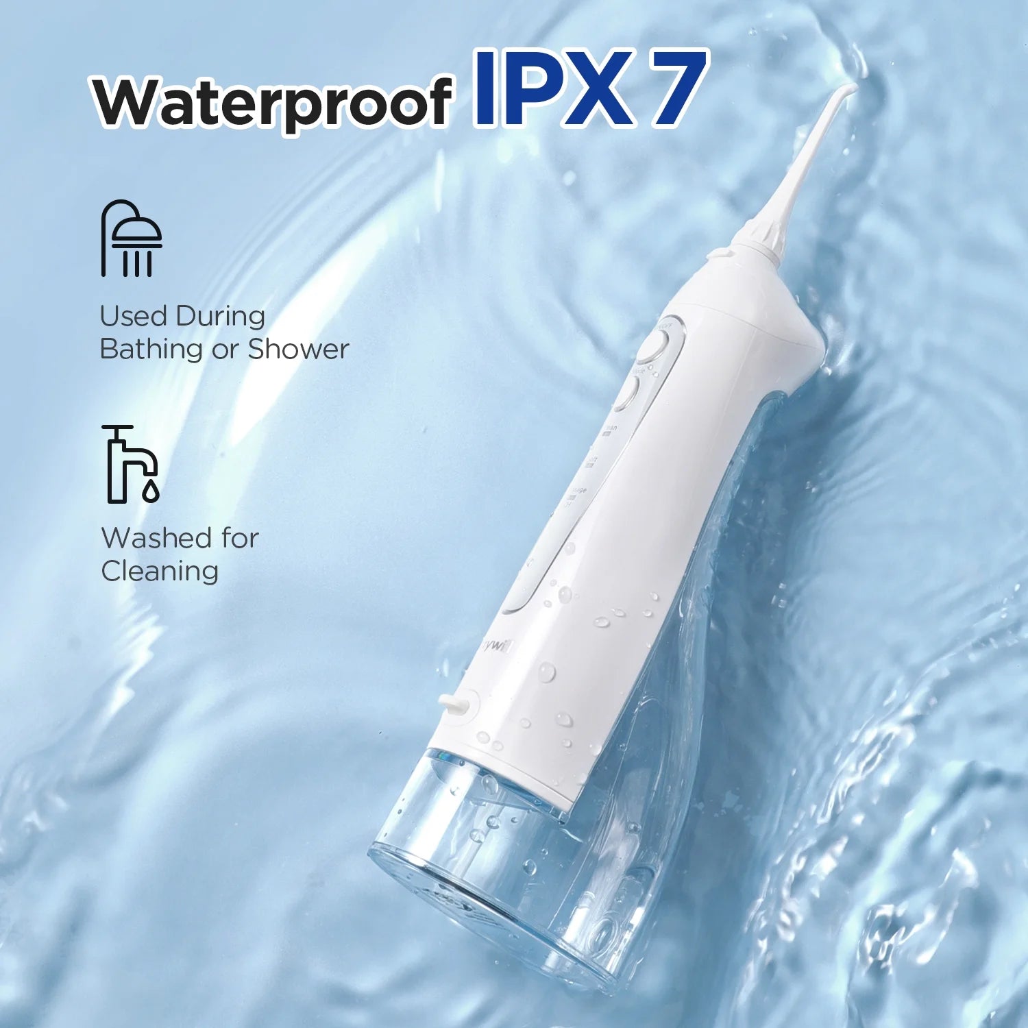 All-in-One Toothbrush & Flosser – Cordless 300ML Tank, 5 Modes, 4 Brush Heads