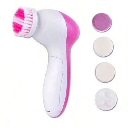 5-in-1 Facial Cleansing Brush – Deep Clean, Exfoliate, and Refresh Skin