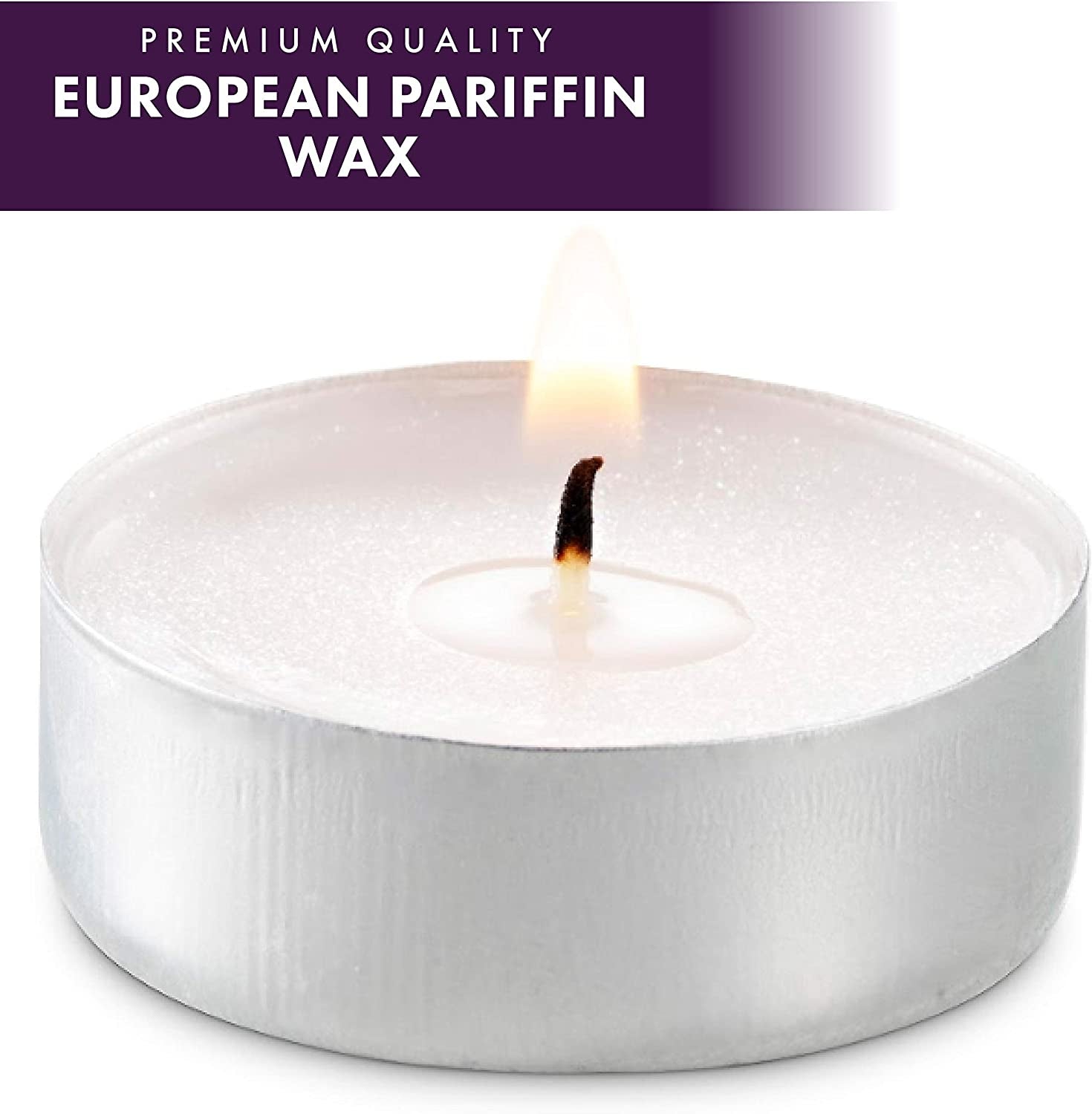 Bulk Unscented Tea Lights – Dripless, Smokeless Candles for Home or Events